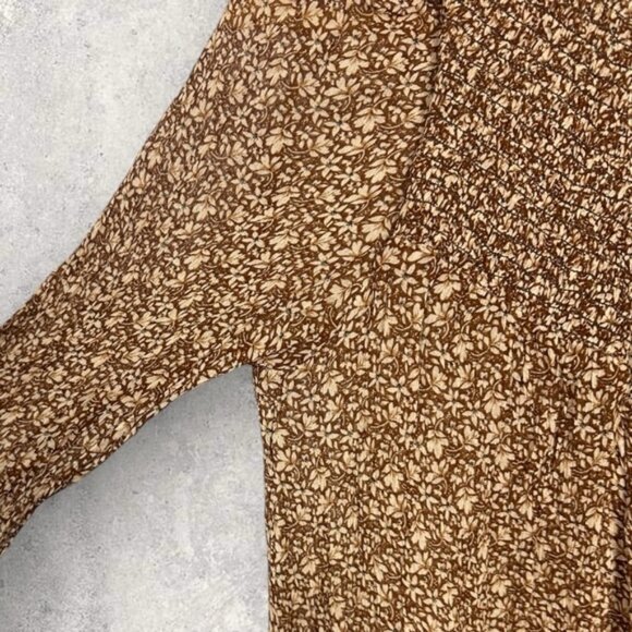 Sezane Mirta Blouse Womens Size 34 French US 2 Top Mock Neck Ruffle Sheer Boho - Picture 10 of 14